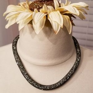 Crystal & mesh bracelet/necklace NWOT